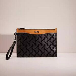 Coach Horse and Carriage Clutch Pouch $300